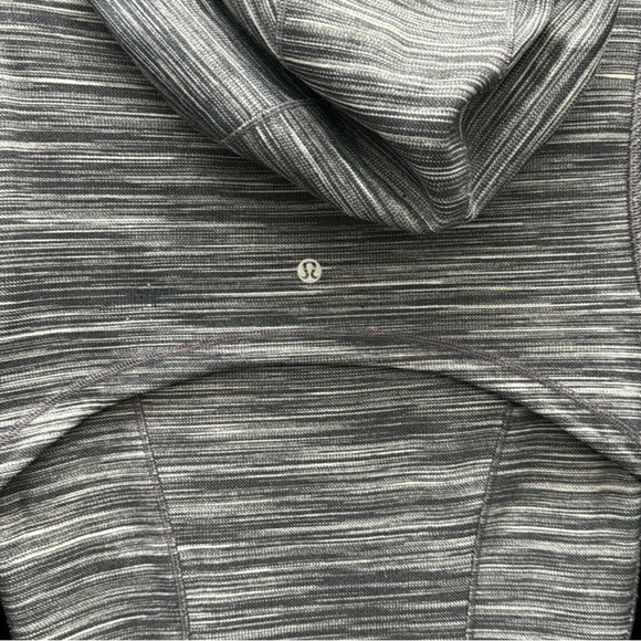 Lululemon Hooded Define Jacket *Nulu Heathered Black/White/Black size 6 - Picture 12 of 15